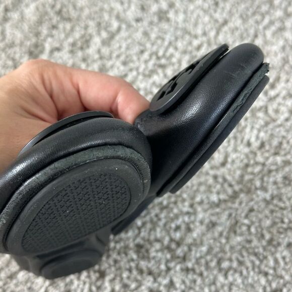 Tory Burch Minnie Travel Ballet Flat | Black Leather Size 7 - Picture 8 of 8